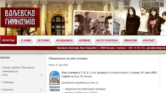 Ostavka direktora gimnazije